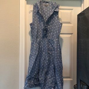 Bailey blue polka dot dress